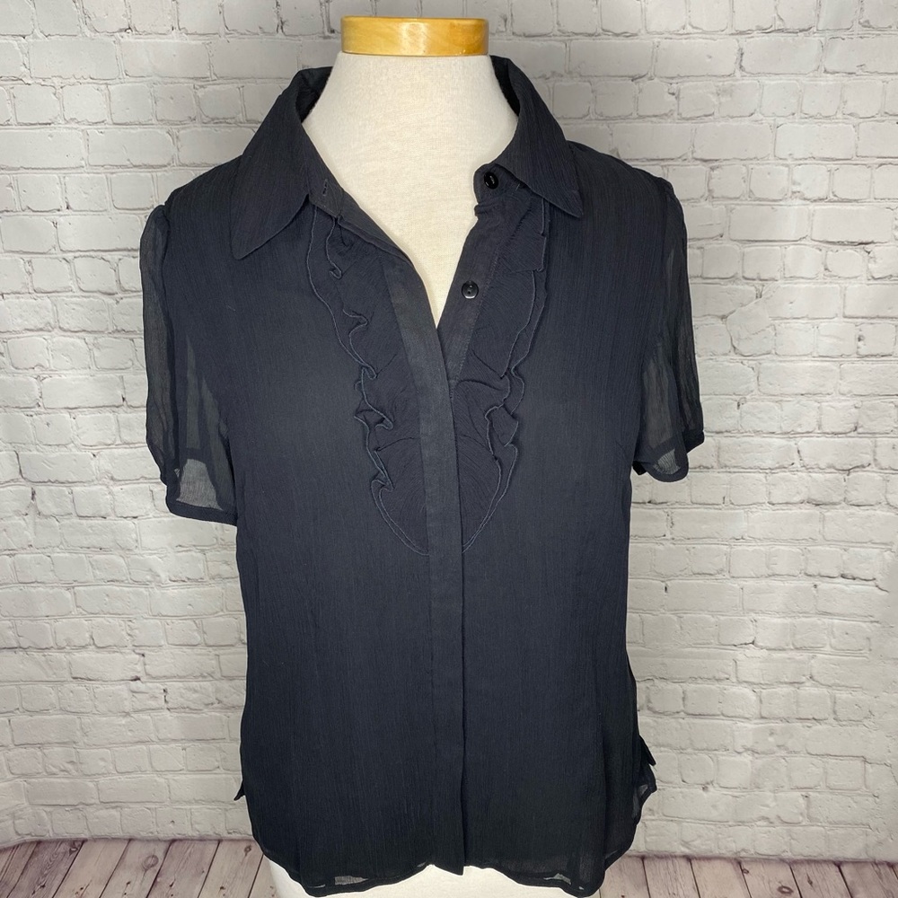 PENDLETON Black Silk Blouse